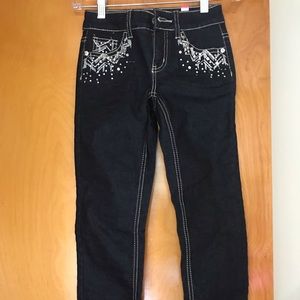 Justice size 10 slim girls dark washed jeans